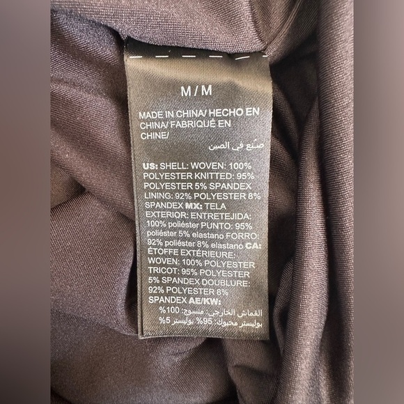 White House Black Market Chiffon Cape Dress Size Medium - Picture 14 of 14